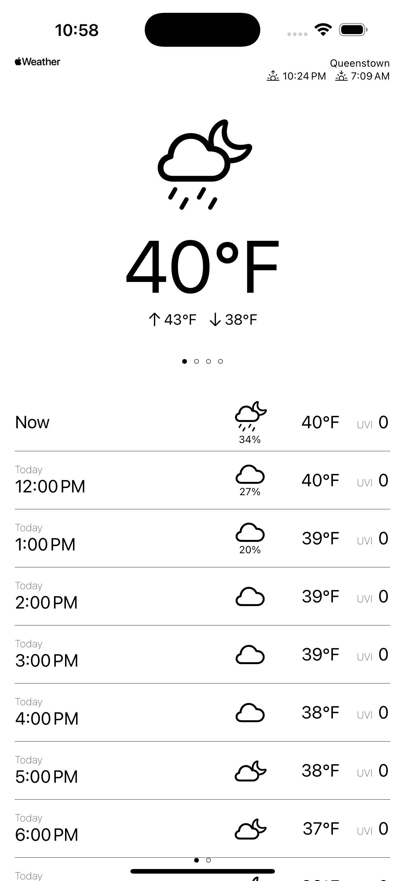 ° – the weather app Screenshot 1 - Light Mode
