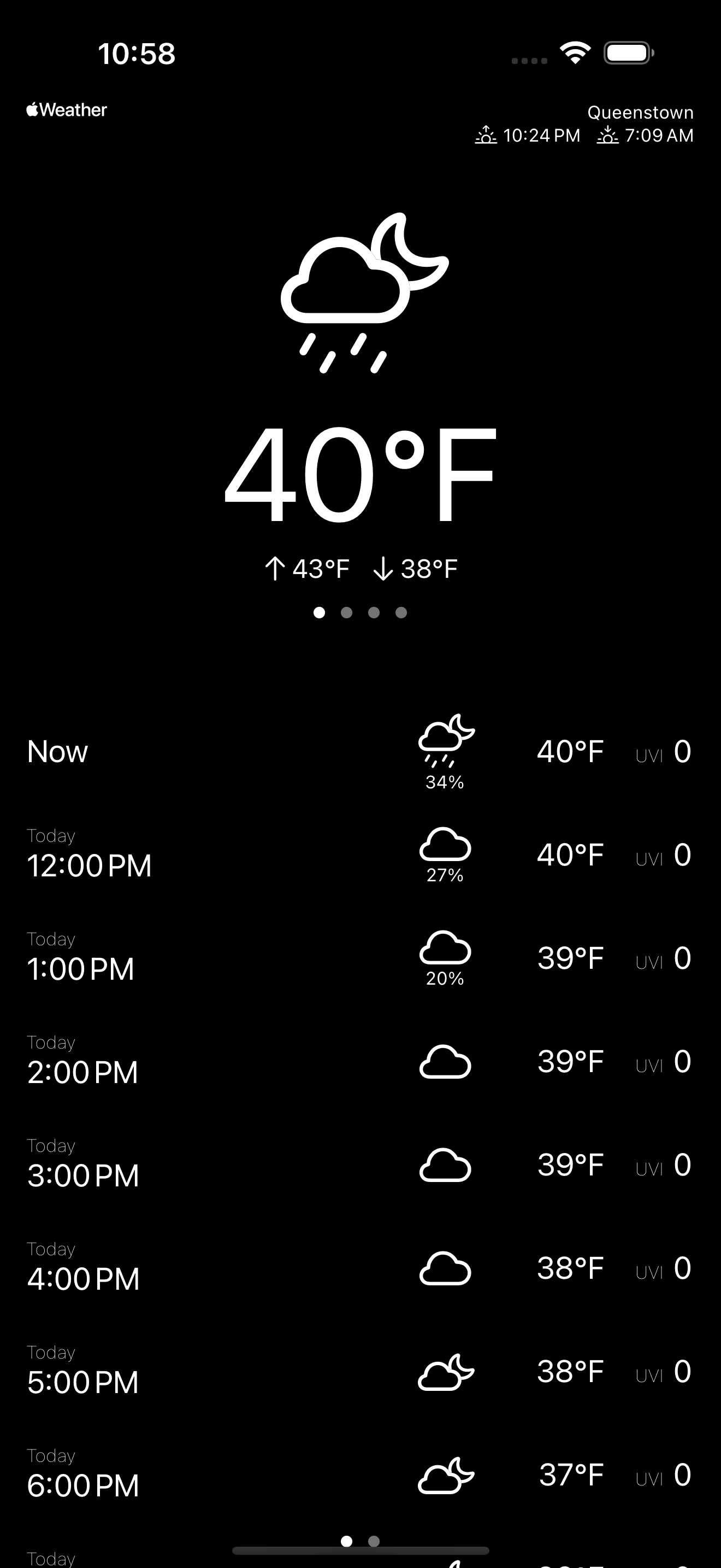 ° – the weather app Screenshot 3 - Dark Mode