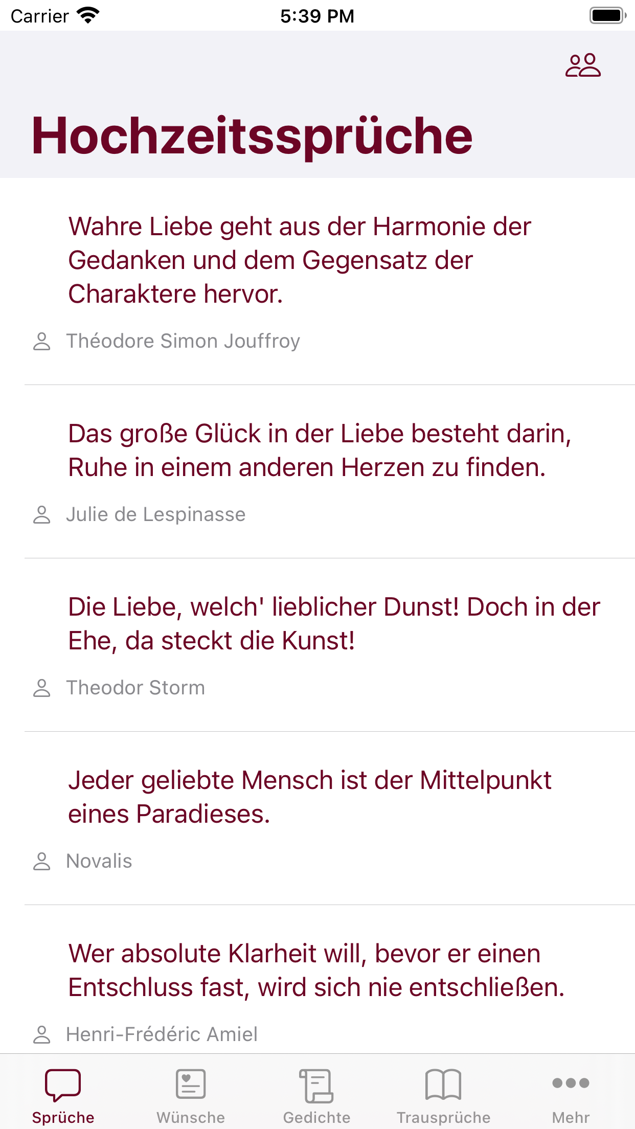 Hochzeit Screenshot 1