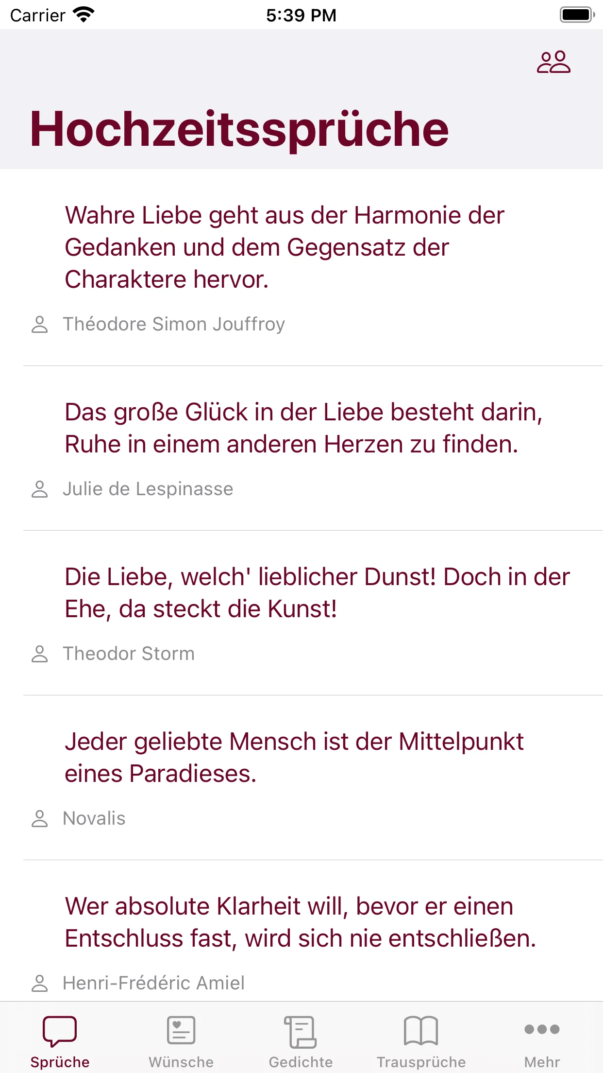 Hochzeit Screenshot 1