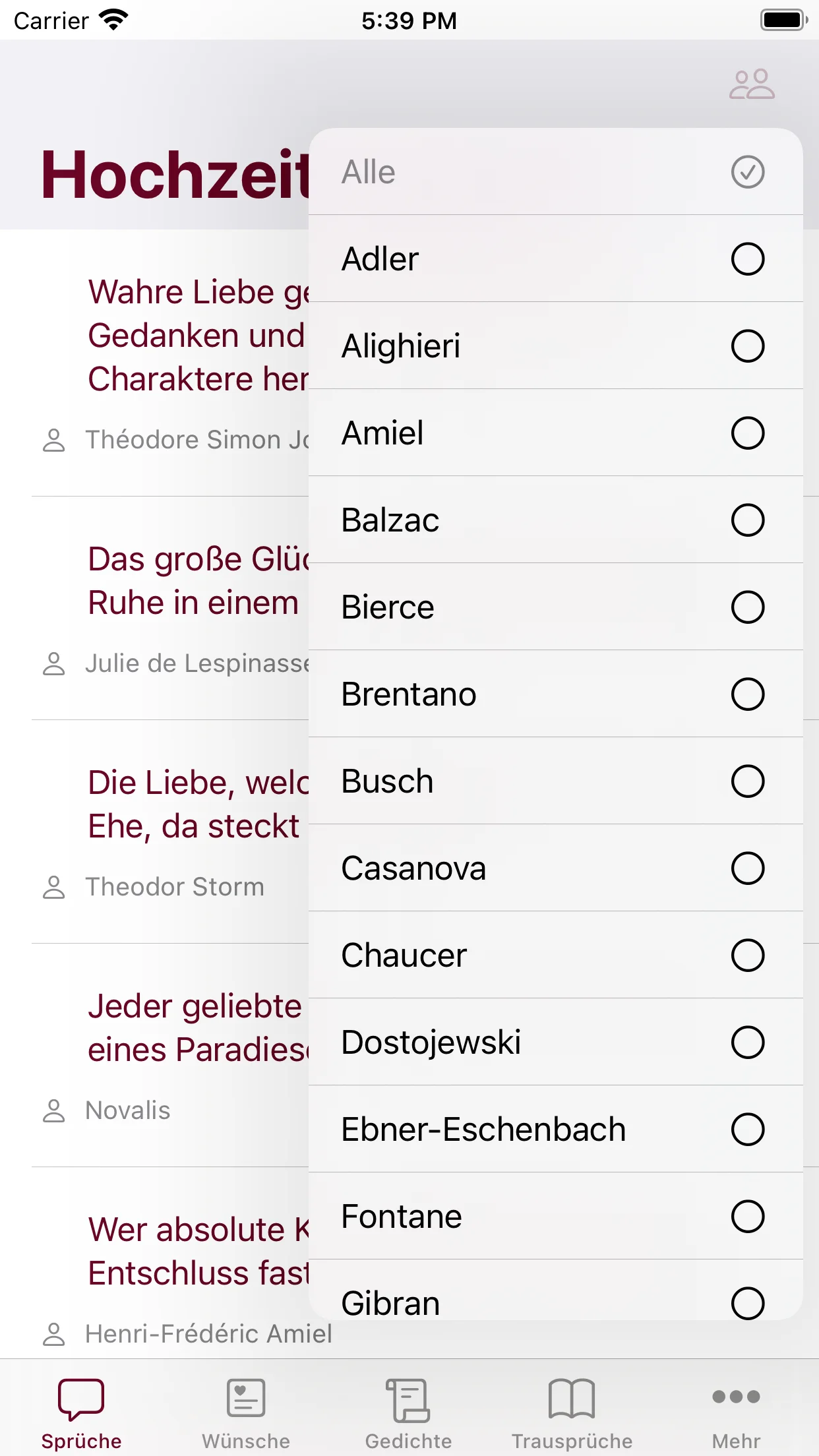 Hochzeit Screenshot 3