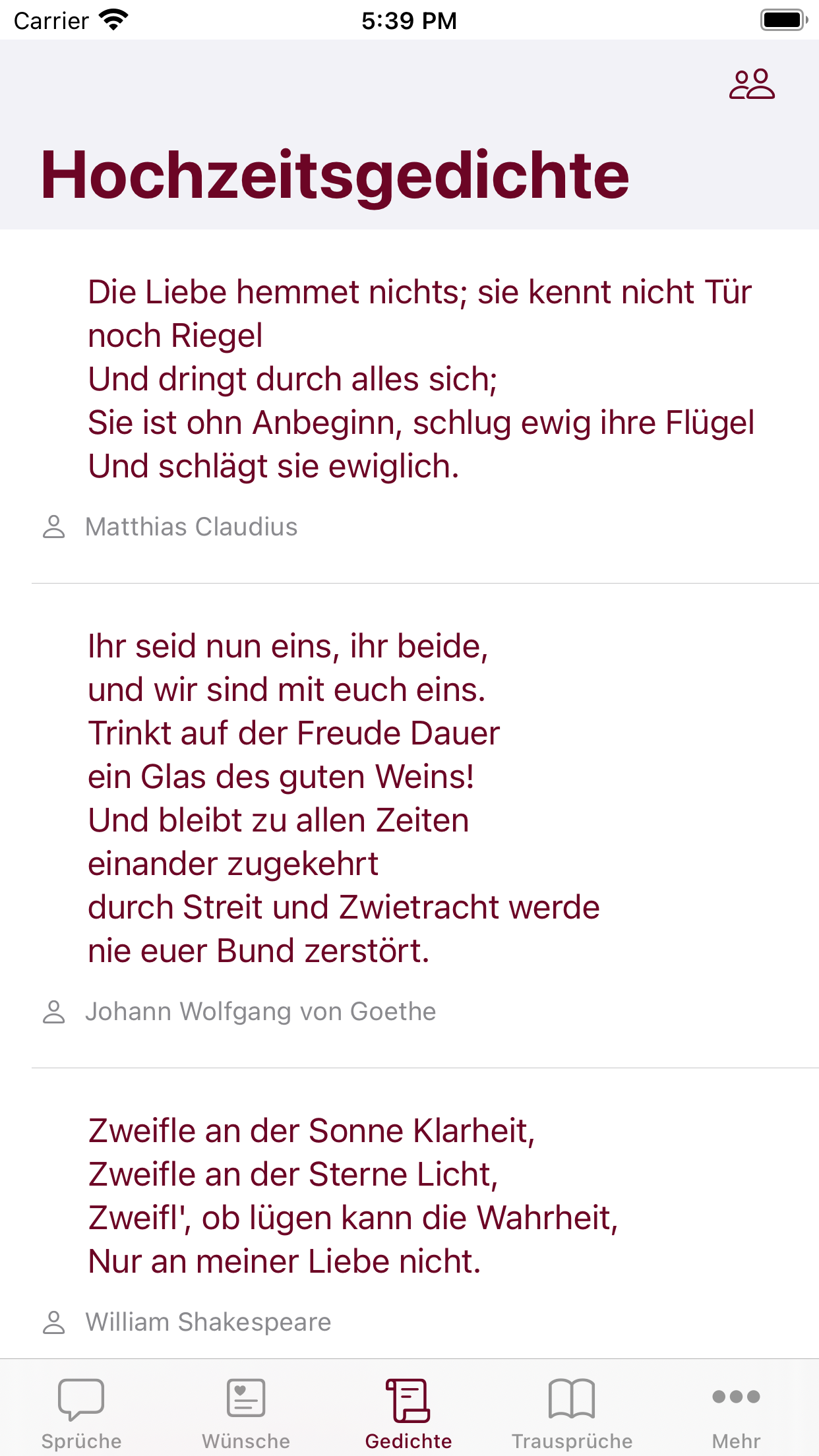 Hochzeit Screenshot 5