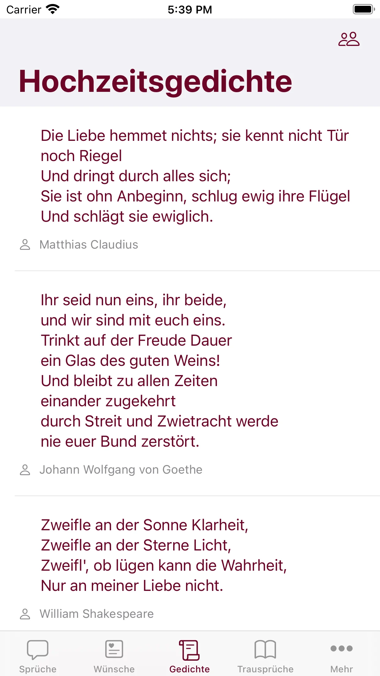 Hochzeit Screenshot 5